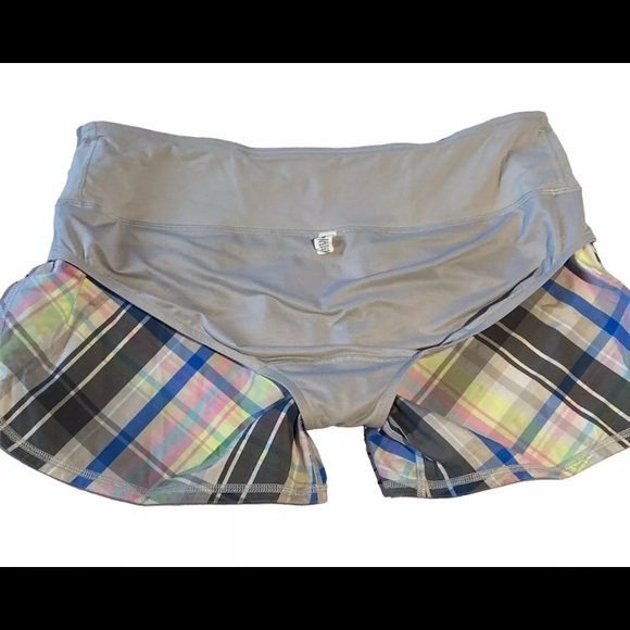LULULEMON Run Speed Short Size 10 Rad Plaid Lullaby Reflective Ambient Gray - Picture 5 of 7